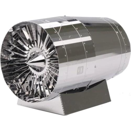MMZ MODEL MU 3D Metal Puzzle Turbine engine General Series DIY Laser Cut puzzles Jigsaw Model For Children Educational Toys