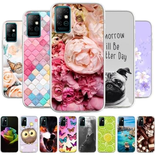 Soft Silicone TPU Case For Infinix Note 8 X692 6.95 inch Back Case Phone Cover Funda Shockproof Coque Note8 Cute Cartoon Bumper