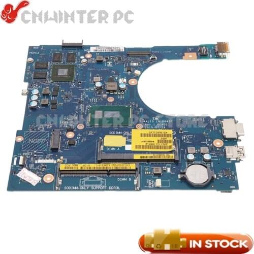 NOKOTION For Dell Inspiron 5458 5558 5758 Laptop Motherboard CN-0H4PDD AAL10 LA-B843P Celeron 3205U CPU Geforce 920M