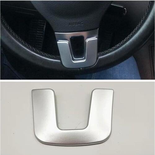 BBQ@FUKA New 1Pc ABS Steering Wheel Cover Trim Frame Decoration Sticker fit for Volkswagen TIGUAN 2010 2011 2012 2013 2014 2015