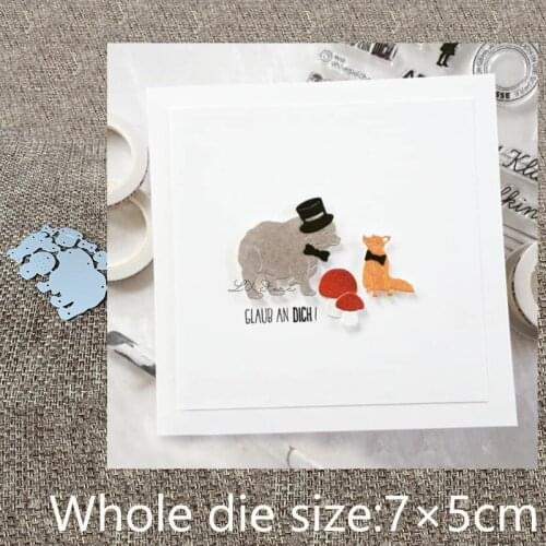 New Design Craft Metal stencil mold Cutting Dies lovely bear fox decoration scrapbook die cuts Album Paper Card Craft Embossing