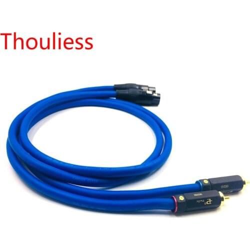 Thouliess Pair BR-109 RCA Male to 3pin XLR Female Balacned Audio Interconnect Cable XLR to RCA Cable with CARDAS Clear-Light-USA