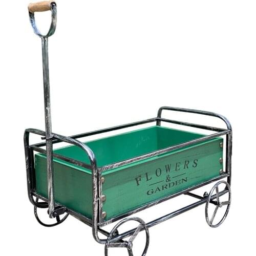 American Country Industrial Style Personalized Cart Storage Decoration Decoration Showcase Shop Home Gardening Rack Float