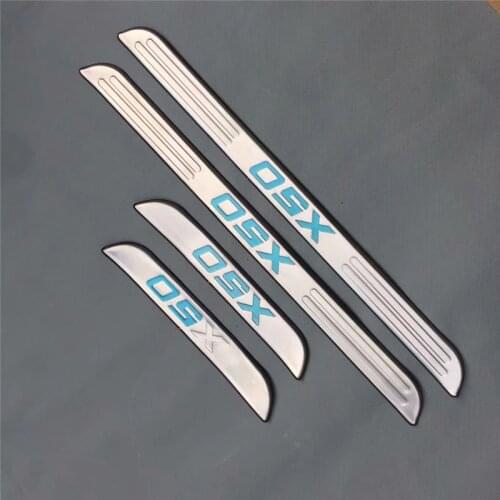 Stainless steel door sill strip for LIFAN X50 Threshold trim car styling welcome pedal Scuff plate cover film stickers
