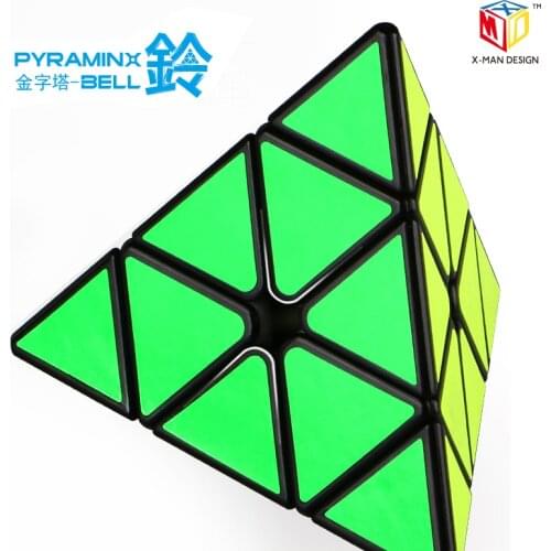 Qiyi Mofangge x-man Magnetic Bell Pyramin Magic Cube Triangle Cube Speed Puzzle Educational Toys for Kids Cubo Magico