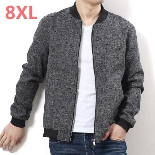 Plus size 10XL 9xl 8xl 6xl New Jacket Men Fashion Casual Loose Mens Jacket Sportswear Bomber Jacket Mens jackets and Coats