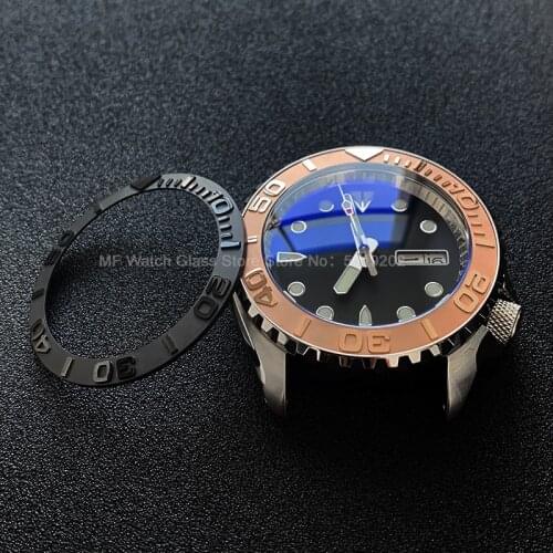 Slopping ceramic bezel insert 38*30.6mm Convex word For Seiko SKX007 for Rlx Yacht-Master watch parts