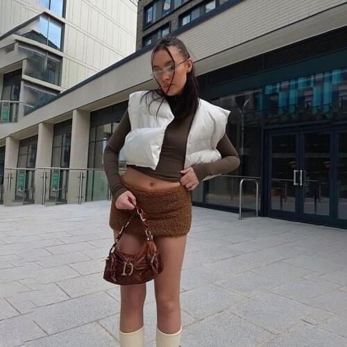 Женские короткие жилеты TBMXM China At AliExpress