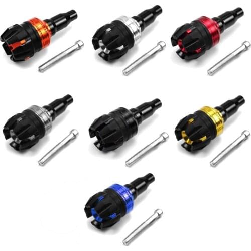 652F Universal 10mm Aluminum Motorcycle Crash Protector Crash Pad Engine Cover Frame Sliders Protector