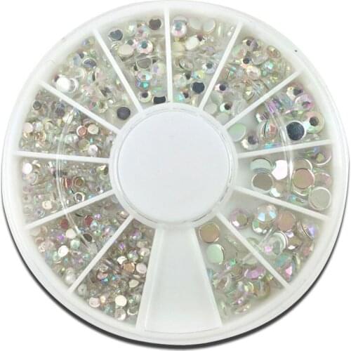 1 Box Mixed Acrylic Clear Crystal Flatback Nails Art Rhinestone For Decorations Beads Fit Embellishments of Fabric Garment
