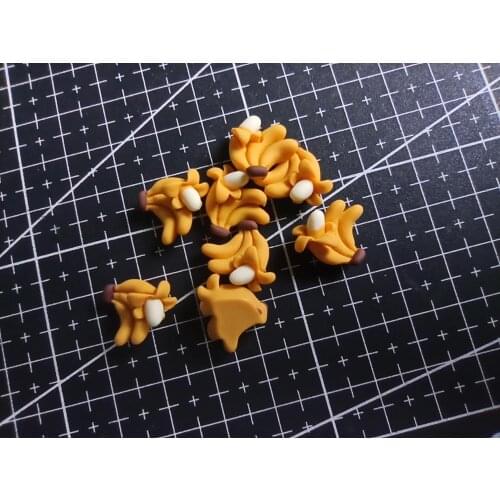 1pcs/lot resin flat back Simulation banana 14mm Cabochons Scrapbooking Hair Bow Center DIY Christmas decration