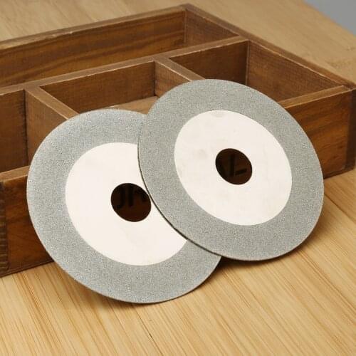 2Pcs 100mm 4" Diamond Coated Cut Off Cutting Disc Diamond Blades Grinding Wheel Abrasive Circular Saw Blade Craft Rotary Tools