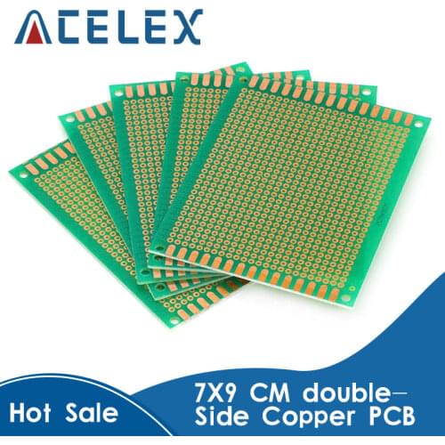 7X9 cm double-Side Copper prototype pcb 7*9 cm Universal Board for Arduino