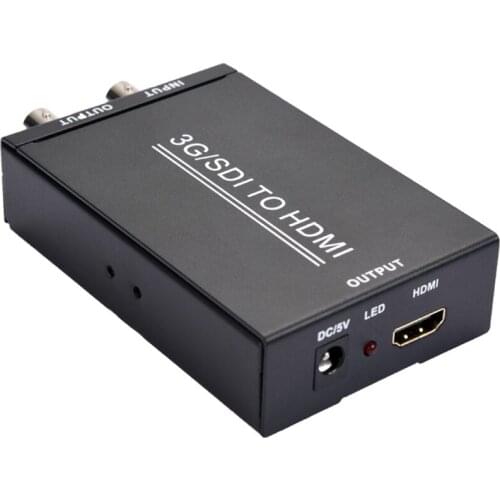 SDI to HDMI and SDI Converter Adapter support SD/HD/3G SDI shown on HD/SDI Display 2.97Gbp/s