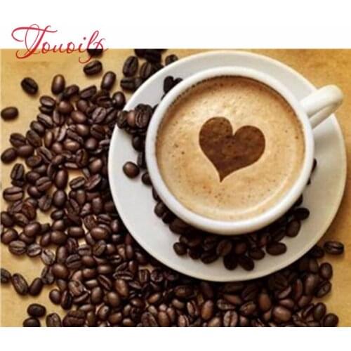 Diamant peinture cristal point de croix kit mosaïque plein 5D diamant peintures décoratives diamant broderie café tasse