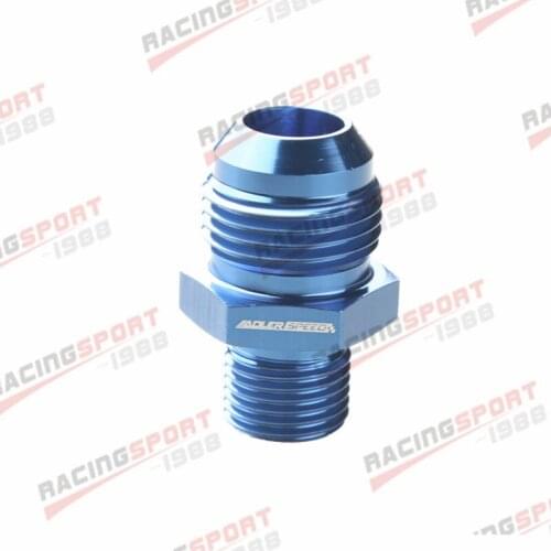 Aluminum -10 AN 10AN AN10 Flare To M16x1.5 Metric Straight Fittings Blue