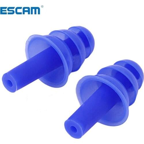 1 Pair Silicone Waterproof Swimming Ear Plugs Earplugs Ear Protector Noise Reduction Protective Earmuffs Comfortable Study Sleep