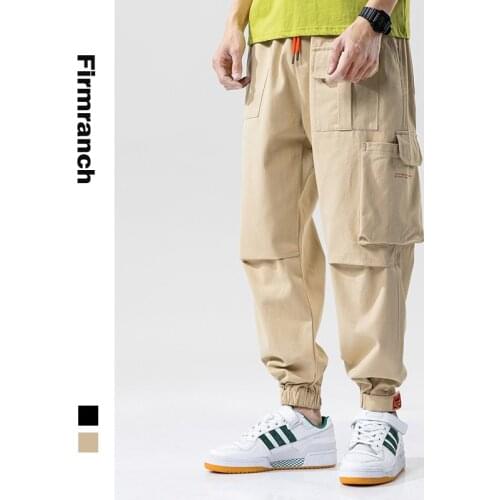 Firmranch New Fall Spring Men/Women Multi 3D Pockets Cargo Pants Casual Loose Legging Trousers Ins Hot Functional Teenage slacks