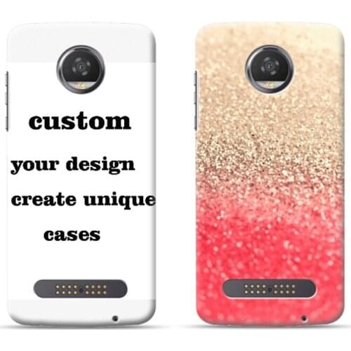 Golden Red Dream Custom Design Mobile Case for Motorola MOTO Z3 For Motorola Series Full Wrap Printing Cases Drop ship support