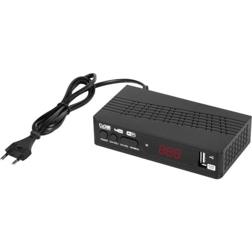 DVB-T2 Tuner Receiver HD 1080PSatellite Decoder TV TV Tuner DVB T2 DVB C USB Built-in Russian Manual For Monitor Adapter