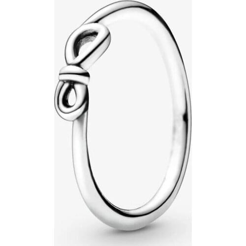 Infinity Knot Rings for Women 925 Sterling Silver Wedding Engagement Ring Fashion Jewelry Wholesale Bijoux