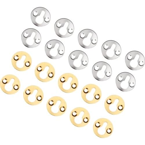 10 Pcs Home 25mm Round Hanging Photo Picture Oil Painting Mirror Frame Hooks Hangers with Screws Furniture Hardware Gold/Silver