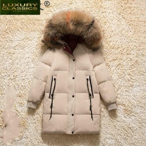 Fashion Winter Owmens Down Jacket Korean Thicken Hooded Woman Parkas Long Coat Female Womens Clothing Doudoune Femme 63