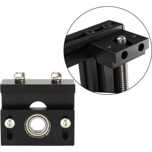 Mounting Block Adjustable Aluminum Z-Axis Lead Screw Top Mount for Tornado CR 10 Ender 3 V2/3 Pro Z-Rod Bearing Holder Fixator