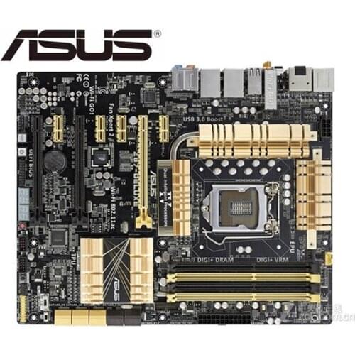 Desktop motherboard for ASUS Z87-Deluxe used Z87 DDR3 LGA 1150 motherboard LGA 1150 i7 i5 i3 DDR3 32G SATA3 UBS3.0 mainboard