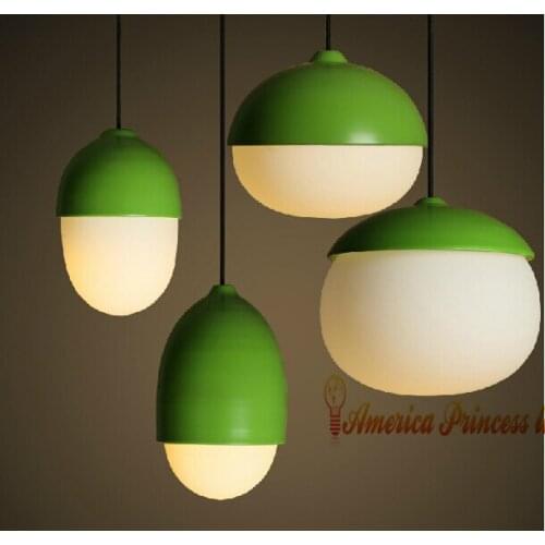 Nordic buffet restaurant study bedroom nuts droplight, E27, material: iron/glass/ABS, AC110-240V