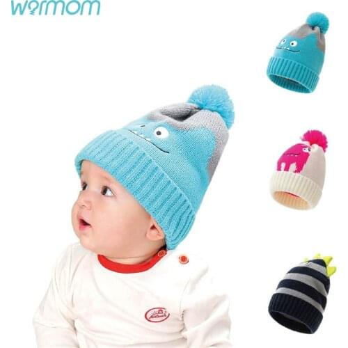 Warmom 2020 New Autumn And Winter Monster Childrens Hat Creative Polygonal Dinosaur Warm Childrens Hat