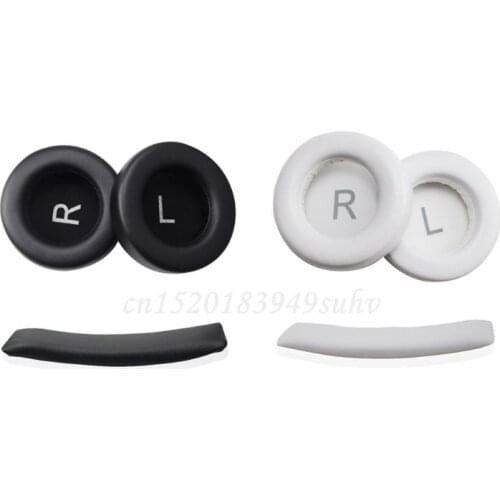 OOTDTY 1Set Leather Ear Cushion Cover Headband for AKG K540 K545 K845 K845BT Headphone