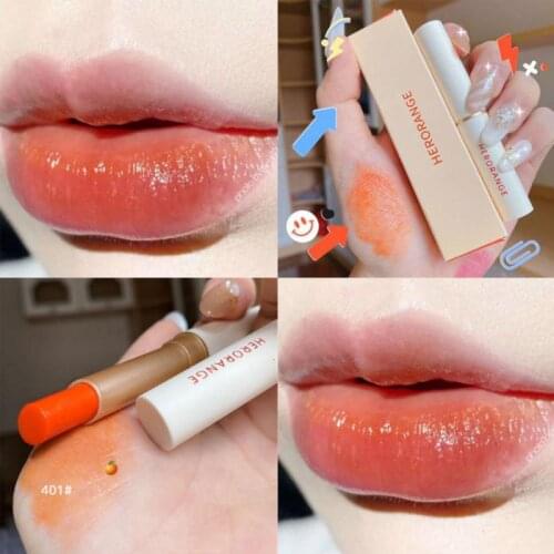 Orange/Peach Lip Balm Temperature Changing Color Moisturizer Lipstick Lip Gloss Long-Lasting Nourishment Natural Lips Care TSLM2