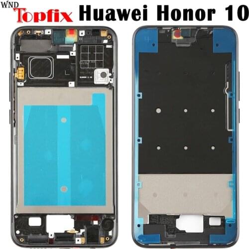 Front Frame For 5.84" Huawei Honor 10 Front Frame Middle Frame Bezel Huawei Honor 10 Housing With Power Side Buttons