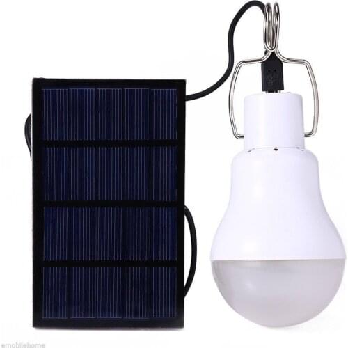 Portable LED Solar Pendant Light Outdoor Indoor Solar Powered Lamp Emergency Bulb for Garden Camping Garden Yard Tent Fishing