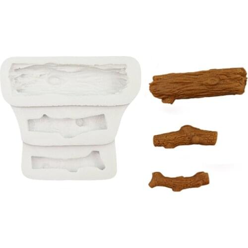 Tree Trunk Silicone Mold Fondant Cake Decorating Tools Silicone Mould Sugarcrafts Chocolate Baking Tools For Cakes Gumpaste Form