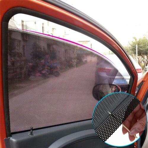 Car Styling 2pcs/set Car Side Window Sunshades Electrostatic Sticker Sunscreen Film Stickers Cover Car Sun Shade Block Anti-UV