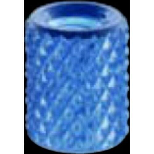 STKA-M3-3/4/6/8/10/12/15/18 M4-3/4/6/8/10/12/15/18 M5-3/4/6/8/10/12/15/18Molded-In Threaded Inserts,Aluminum Knruled