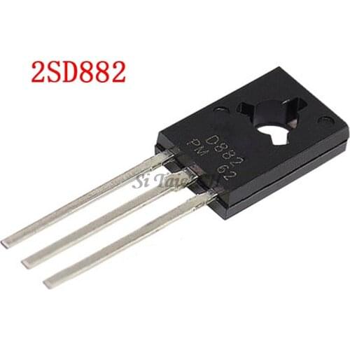 50PCS/Lot Triode Transistor D882 2SD882 3A/40V TO-126 NPN Power Triode New Original