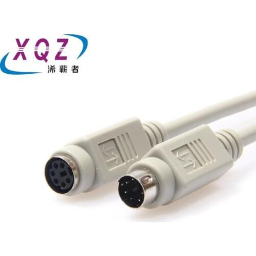 PS2 extension cable 6pin male to female for mouse keyboard round extension cable 6P male to female cable