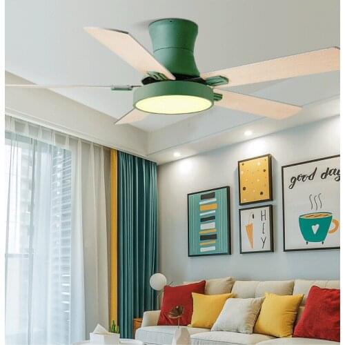 Modern ceiling fan fans with lights remote control ventilator lamp bedroom decor air cooling Reversible five blade 42 52 inch