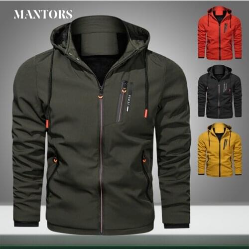 New Men Windproof Jackets Hooded Coats Male Casual Outdoor Military Cargo Jacket Windbreaker Autumn Loose Outerwer Coat Clothing