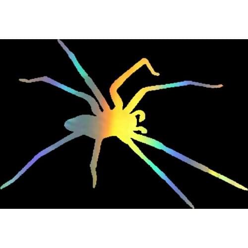 HungMieh 15.2CM*10.5CM Car Stickers Spider Halloween Vinyl Decal Car Sticker Dangerous Van Car Window Vinyl Sticker