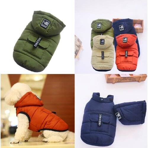 Waterproof Dog Coat Jacket Winter Pet Clothes Dog Clothing Yorkie Pomeranian Poodle Bichon Schnauzer Puppy Costume Outfit Hoodie
