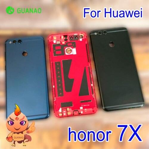 Original for Huawei Honor 7X Battery Back Cover Rear Housing Metal Door for Huawei Honor 7X Card Tray Holder Repair Spare Parts