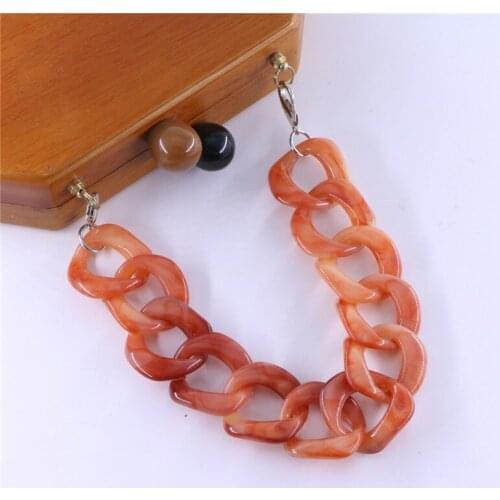 Quilted design acrylic chain handle fashion bag chain 2020