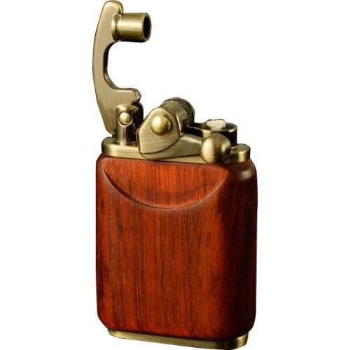 ZORRO Wooden/metal gasoline lighter cigarette lighter Gift