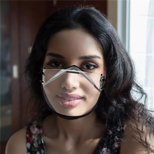 1PC Full Transparent Deaf Shield High-definition Anti-fog Transparent Adjustable Shield Lip Language Mask Home Outdoor Products