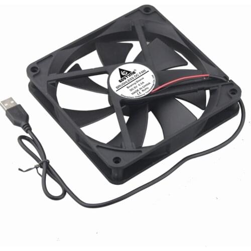 1 Pieces 14CM 140mm x 25mm 5V USB Cooling Fan Cooler Case PC Computer Cooling