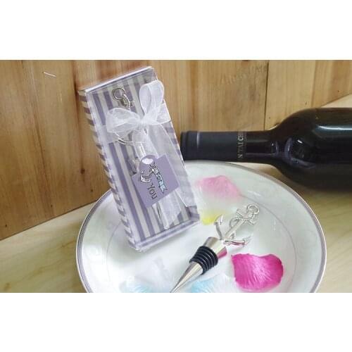 100pcs wedding favors and party supplies bottle stopper wedding wine glass bottle stopper beverage closures bar supplies Anchors